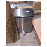 Stainless steel step can trashcan