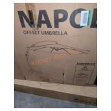 Napoli offset umbrella comes in 2 boxes