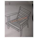 Pollywood Grant Park Deep Seating Chair White
