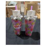 Parker Lane Floral Insulated Straw Tumbler (Set