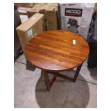 Small dark wood side table