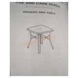 Ashbury pewter side table