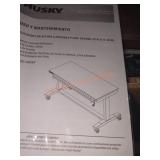 Husky 52" work table with adjustable Height