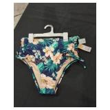 Kona Sol Floral High Waist Swimsuit Bottoms
