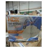 HDX tall kitchen 13 gallon drawstring bags