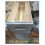 12" Gray Cabinet DAMAGED