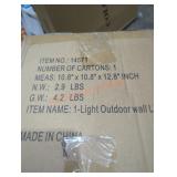 1 Light Outdoor Wall Light