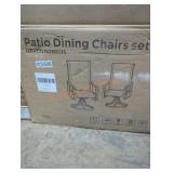 Patio Dining Chairs Qty 2 Assembly Required