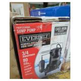 Everbilt professional sump pump 3/4 HP
