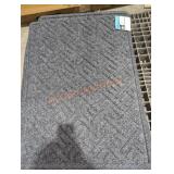 1 charcoal welcome mat 24" x 36"