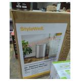 Stylewell 50l stainless steel semi - round step