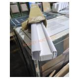 34.75" x 64" White Cordless Pleated Shade