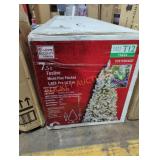 7.5 ft festive mixed pine flocked led pre lit tree