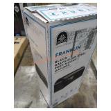 Franklin Black Galvanized Steel Post Mount Mailbox