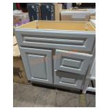 32" gray bathroom vanity base