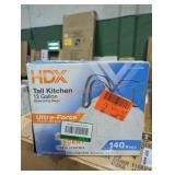 HDX tall kitchen 13 gal drawstring bags