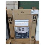 24"x34.5"x24" Satin White Base Cabinet