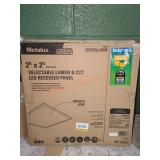(2) 2ft x 2ft Selectable Lumen LED Recessed Panels