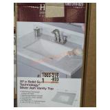 37" Silver Ash Vanity Top