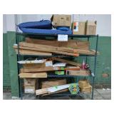 Rack Lot Of Assorted Home Improvement Items