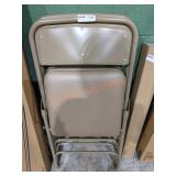 2 Metal Fold Up Chairs