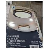 Hampton Bay flaxmere 12" led flush mount light