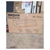 Broan Nutone 30in Black Range Hood