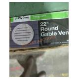 22" Round Gable Vent