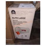 White Galvanized Steel Mailbox