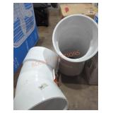 Qty 2. 6" PVC Elbow Pipe
