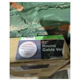 22" round gable vent