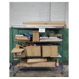 Rack lot of miscellaneous household items