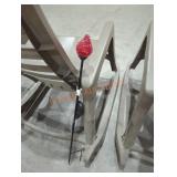 1 blue bird garden solar stake