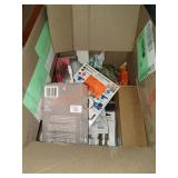 Box Lot Of Assorted Home Improvement Items