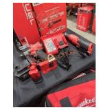 Milwaukee M18 impact wrench and M12 3/8" ratchet