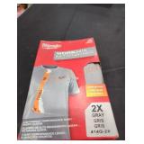 Milwaukee 2x gray work skin shirt