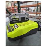 Ryobi 18v 4 ah battery and charger