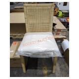 Whicker Chair With Seat Cushion
