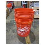 2- 5Gal Home Depot Buckets, No Lids