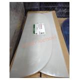 2 window well covers 39" x 13" x 1" straight