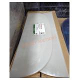 2 window well covers 39" x 13" x 1" straight