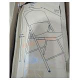 Lifetime white folding chairs