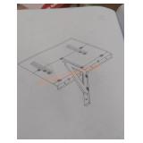 Wall mount folding table
