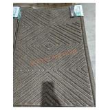 1 wiper diamond brown 24" x 36" mat