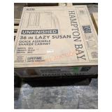 36" Unfinished Lazy Susan Shaker Cabinet Assembly