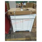 30" white bathroom vanity