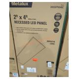 Metalux 2 ft x 4 ft recessed led panel