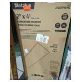 Metalux 2 ft x 4 ft recessed led panels