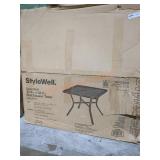 StyleWell  33.5" x 33.5" Slat Square Table