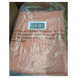 2 terracotta 60" x 86" blankets